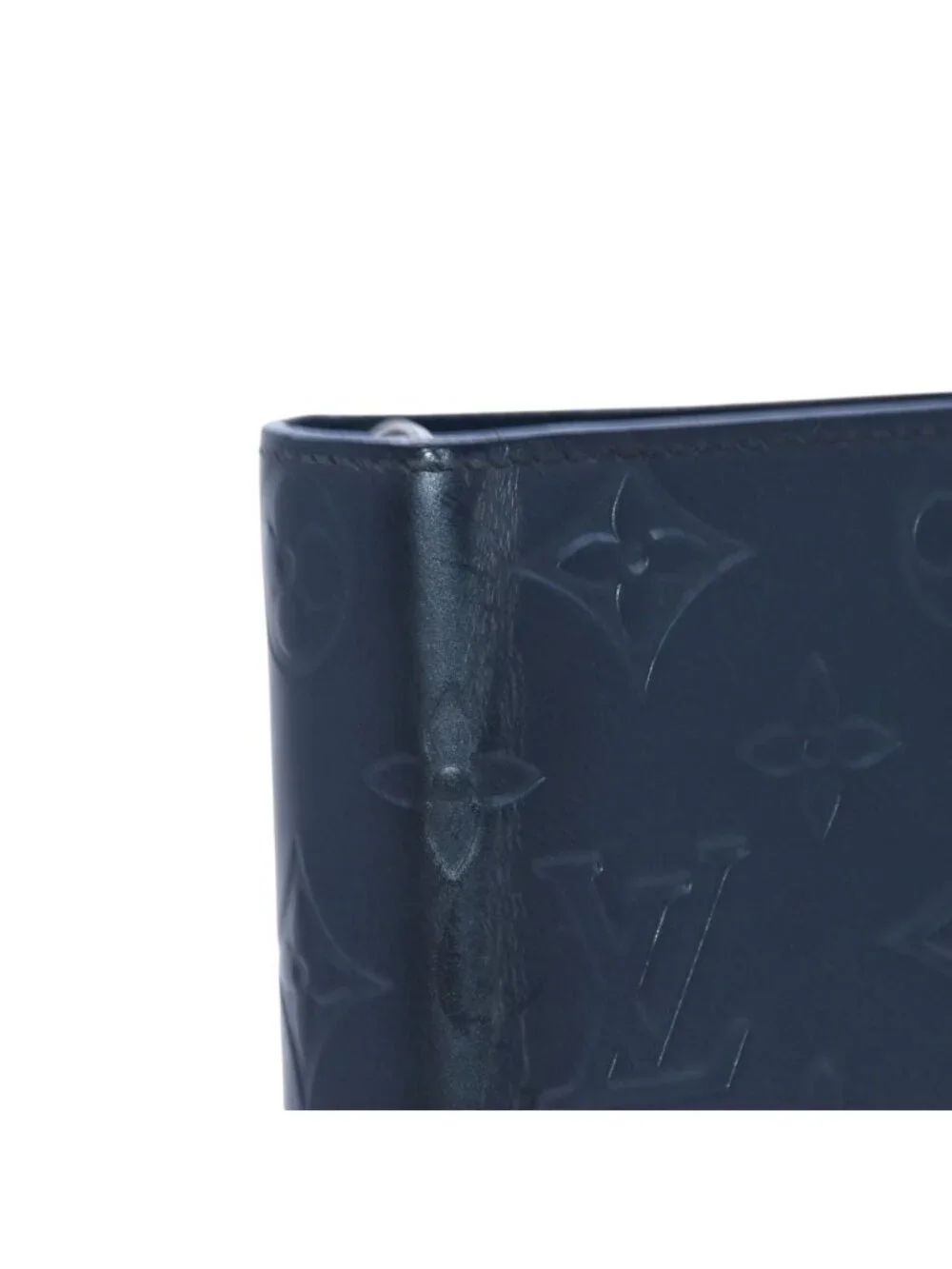 Louis Vuitton Agenda MM Monogram Matte Notebook Cover Metallic Noir Leather